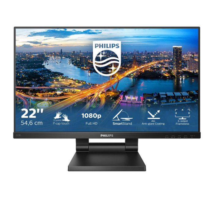 Monitor Profesional Táctil Philips B-Line 222B1TC 21.5"/ Full HD/ Multimedia/ Negro 1 Monitor Profesional Táctil Philips B-Line 222B1TC 21.5"/ Full HD/ Multimedia/ Negro 1
