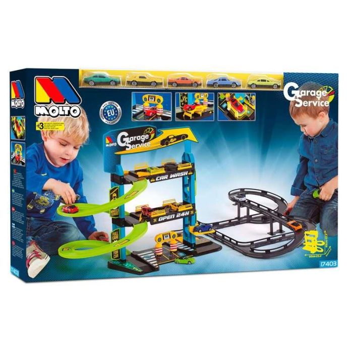 Parking 3 plantas mas pistas con 5 coches 59x55x33 cm Parking 3 plantas mas pistas con 5 coches 59x55x33 cm