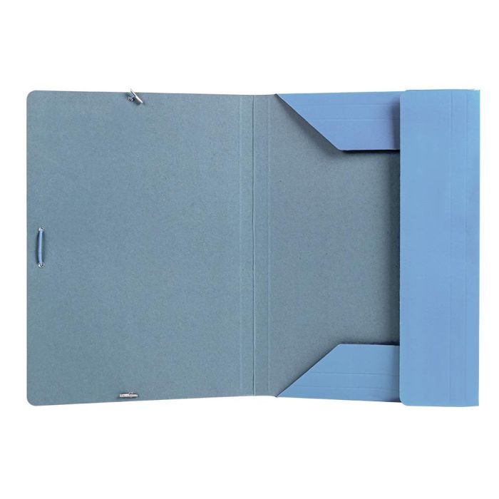 Carpeta Liderpapel Gomas Folio 3 Solapas Carton Plastificado Colores Pasteles Surtidos 4