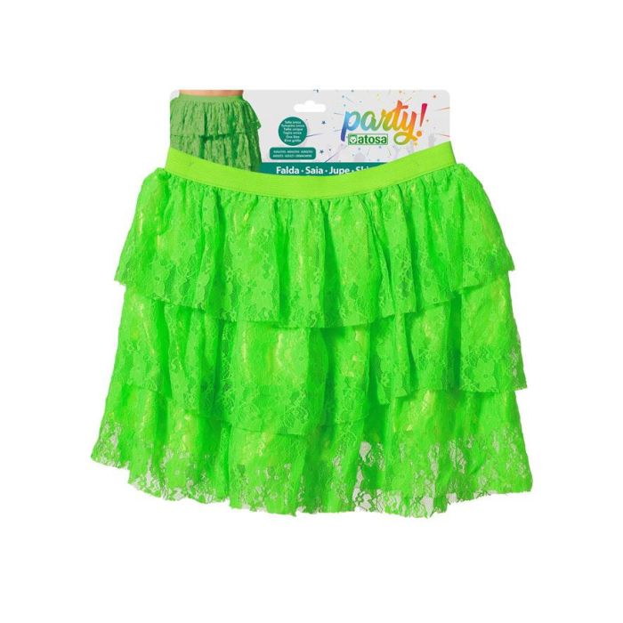 Falda Verde Carnaval Mujer Adulto 1