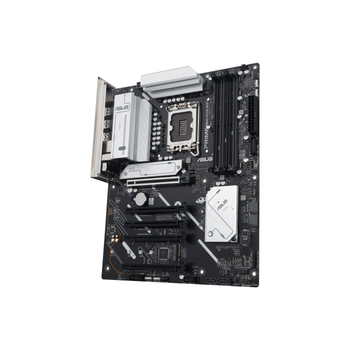 ASUS PRIME B860-PLUS WiFi Placa Base Intel B860 LGA 1851 para Intel Core Ultra, DDR5, ATX, Wi-Fi 6E 3