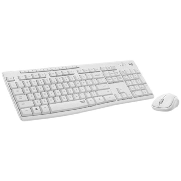 Teclado y Ratón Logitech Blanco Qwerty Español (6 Unidades) 1 Teclado y Ratón Logitech Blanco Qwerty Español (6 Unidades) 1