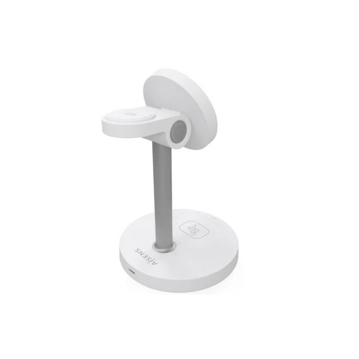 AISENS Cargador Inalámbrico 3 en 1 15W para Smartphone, Apple Watch y Auriculares (Qi, USB-C) Color Blanco 2 AISENS Cargador Inalámbrico 3 en 1 15W para Smartphone, Apple Watch y Auriculares (Qi, USB-C) Color Blanco 2