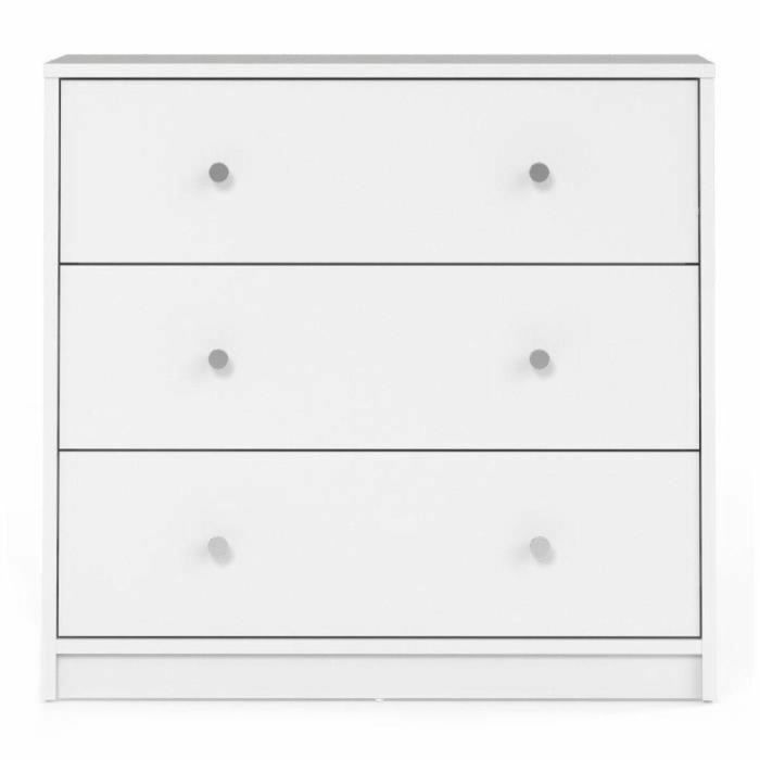 FINLANDEK FIN7033249 Cómoda de Dormitorio TYYLIKÄS, Estilo Contemporáneo, Acabado Blanco - 72 cm de Largo 5