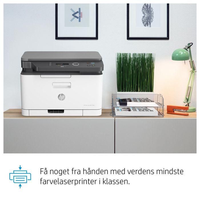 HP 178nw Impresora Multifunción Láser Color Wi-Fi, Compacta, Escanea, Copia, Imprime desde Móvil, Alta Calidad Color 25