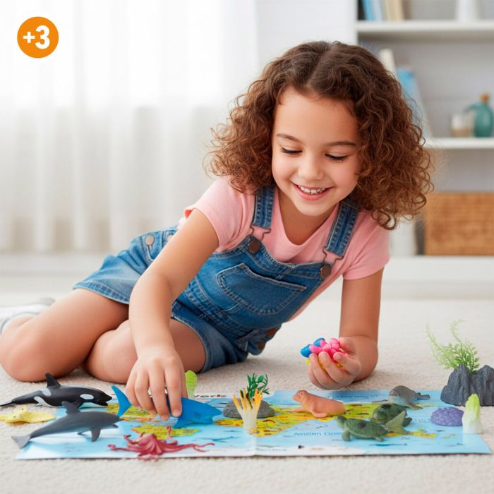 Set de Figuras de Animales Colorbaby Plástico 23 X 10 X 7 CM (4 Unidades) 3