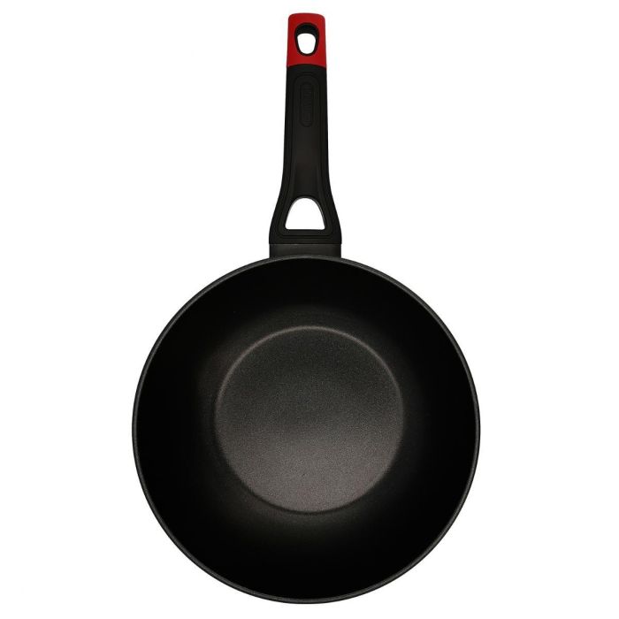 Wok Aluminio Forjado Optima + Pyrex 28 cm Wok Aluminio Forjado Optima + Pyrex 28 cm