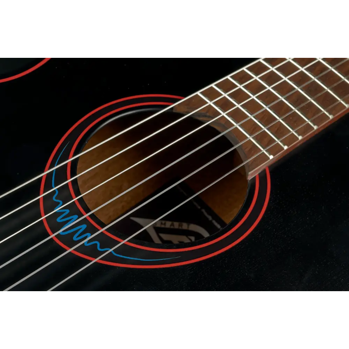 LAG Guitarra Acústica Travel Nylon Blue Wave AE Blue Wave 1 Tapa Cedro Rojo Macizo Fondo Caoba Satinado 8 LAG Guitarra Acústica Travel Nylon Blue Wave AE Blue Wave 1 Tapa Cedro Rojo Macizo Fondo Caoba Satinado 8