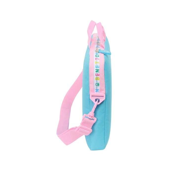 Maletín para Portátil Benetton Unique Rosa Turquesa 40 x 27 x 4 cm 2