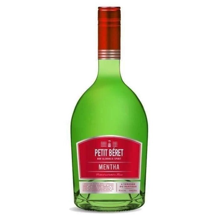 Boina pequeña - mentha - licor de menta libre de alcohol - 75 cl