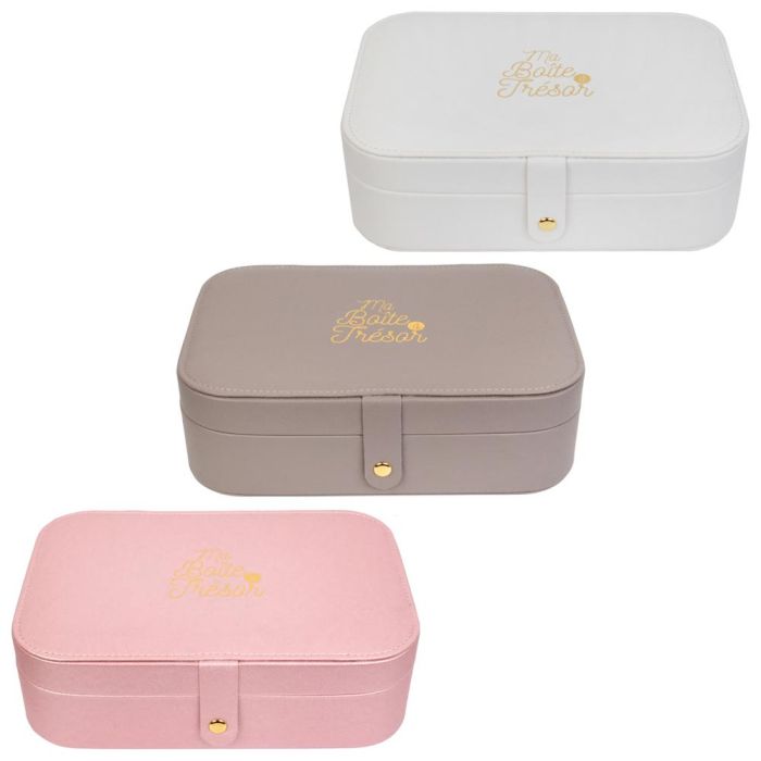 The Concept Factory Joyero Rectangular Emotion Compartimentado Para Casa y Viajes 2