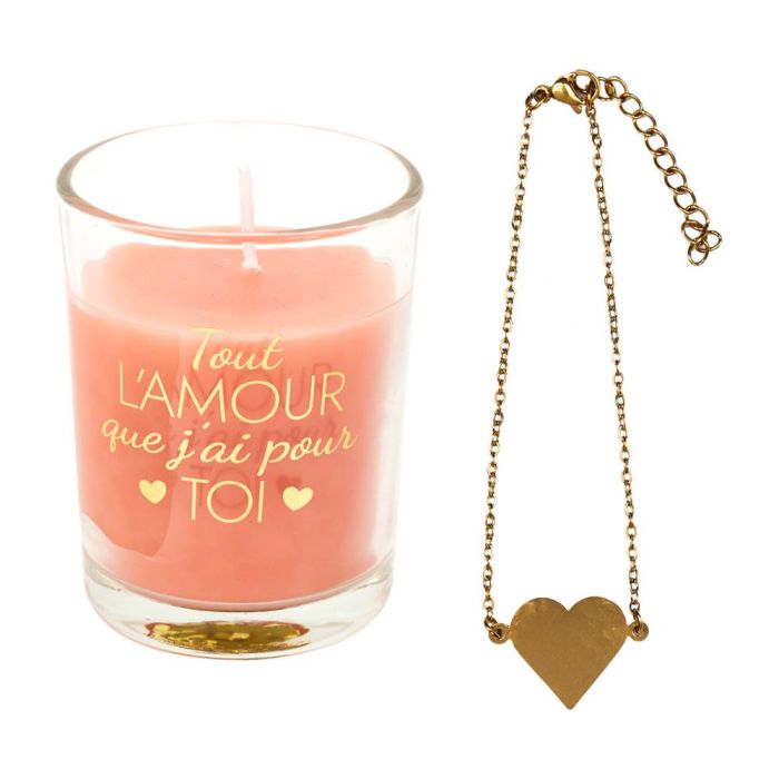 Home Deco Factory Vela Perfumada con Joya Sorpresa Colección Bougie Jazmín Flores Primavera Magnolia 4