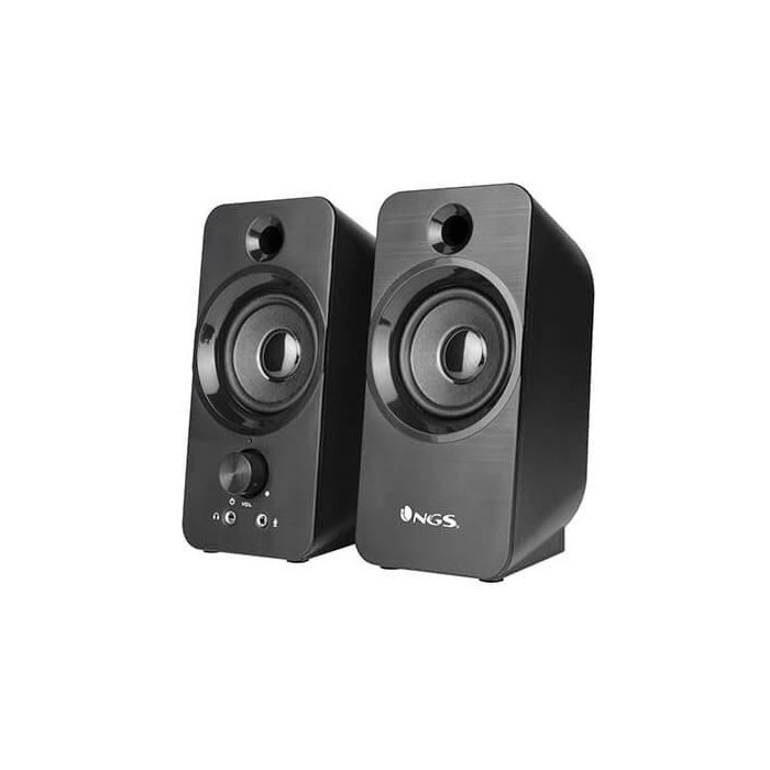 NGS SB 350 Altavoz PC Estéreo 12W con Alimentación USB, Entrada Jack 3.5mm, Micrófono y Salida Auriculares, Plug & Play 0 NGS SB 350 Altavoz PC Estéreo 12W con Alimentación USB, Entrada Jack 3.5mm, Micrófono y Salida Auriculares, Plug & Play 0
