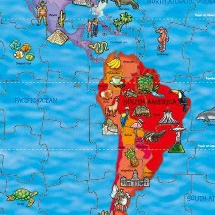 Orchard ORC5011863301390 Puzzle de Mapa del Mundo Huerto 2