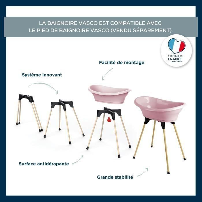 Bañera THERMOBABY Vasco - rosa empolvado 2 Bañera THERMOBABY Vasco - rosa empolvado 2