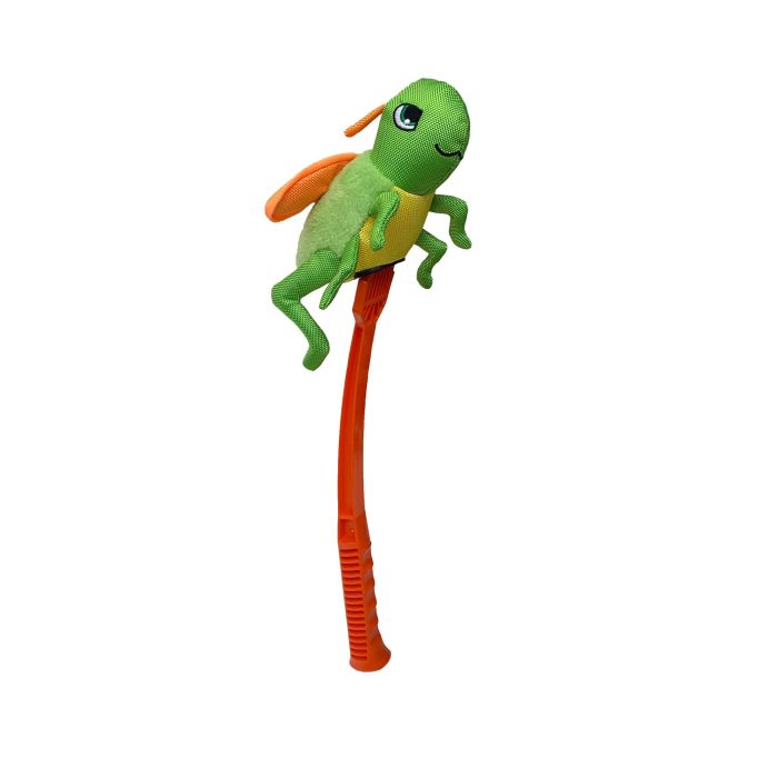 Hunter Juguete para Perros Funki Cricket Flingerz con Lanzador de Recogida Limpia, Nylon Balístico Muy Resistente, Chirriador, Lavable 1