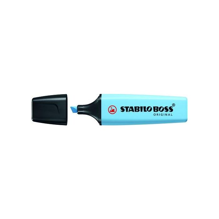 Marcador Fluor Stabilo Boss 70 Pastel Azul Ventoso 10 unidades