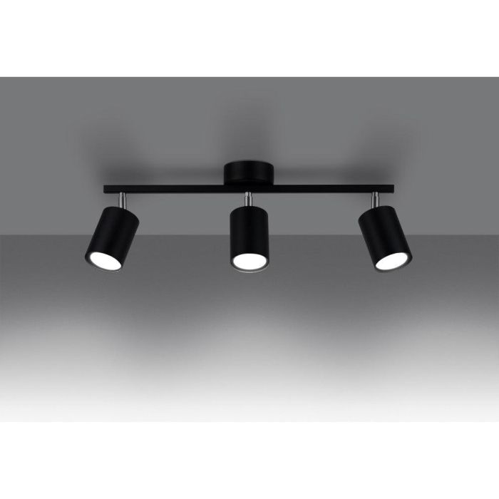 LEMMI SOL-SL.1125 Lámpara de Techo 3 Luces Minimalista con Módulos LED, Metal de Alta Calidad y Ajustable, Colores Blanco y Negro 11
