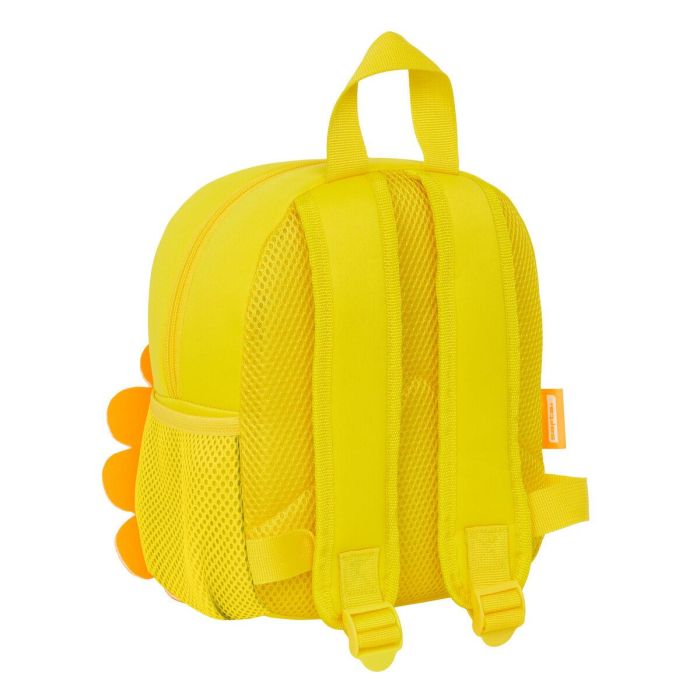 Mochila Infantil Safta Leon Amarillo 20 x 25 x 9 cm 2