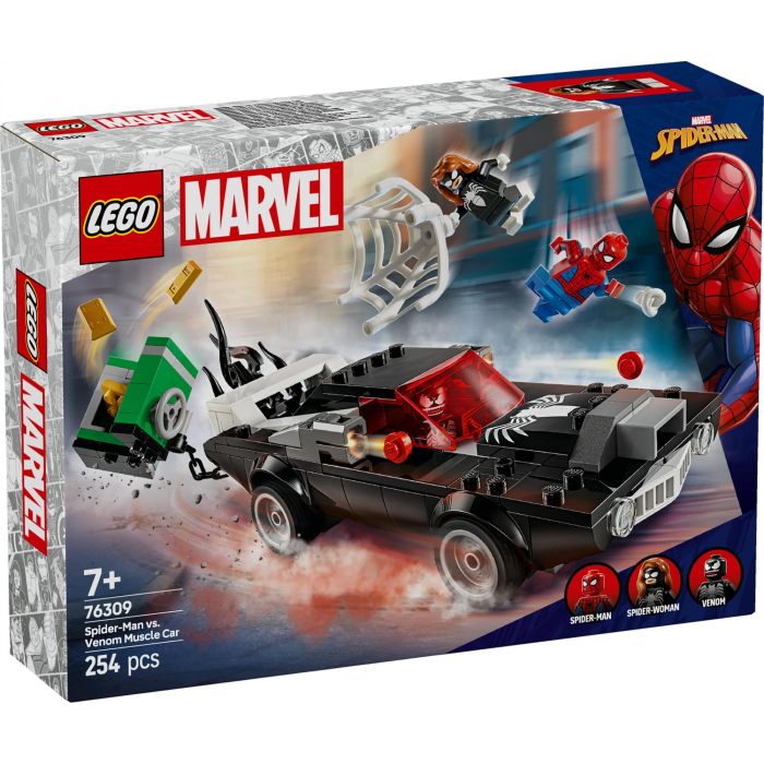 LEGO Juego de Construcción Super Marvel Spider-Man vs Coche Brutal de Venom 254 piezas para niños 7+ años 8 LEGO Juego de Construcción Super Marvel Spider-Man vs Coche Brutal de Venom 254 piezas para niños 7+ años 8