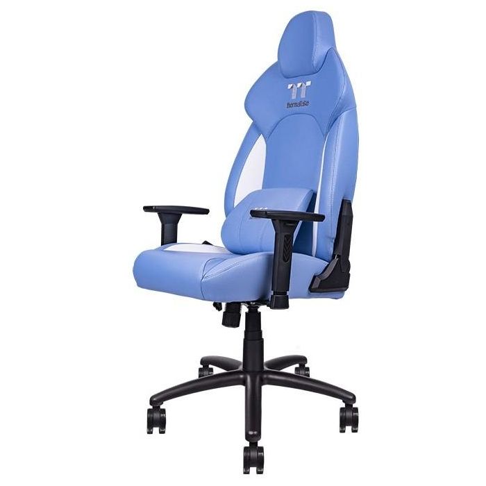 Thermaltake GGC-VCO-LWLWDS-01 Silla Gaming Butaca Acolchada para Videojuegos, 52cm Ancho, Soporta 150 kg, Azul y Blanco 2 Thermaltake GGC-VCO-LWLWDS-01 Silla Gaming Butaca Acolchada para Videojuegos, 52cm Ancho, Soporta 150 kg, Azul y Blanco 2