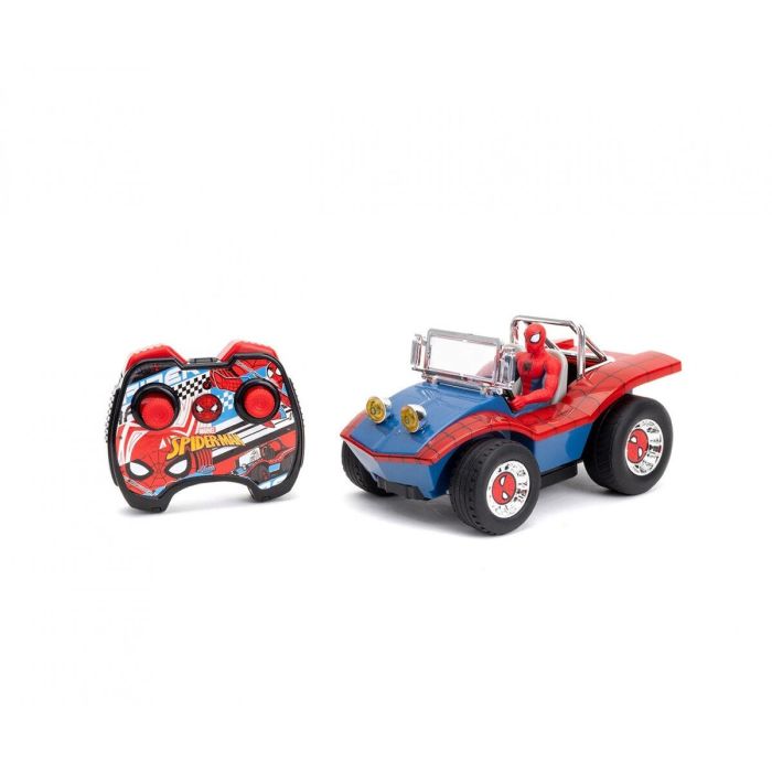 Jada - Marvel - Coche Radiocontrolado Spiderman - Función Turbo - Figura incluida - A partir de 6 años 2