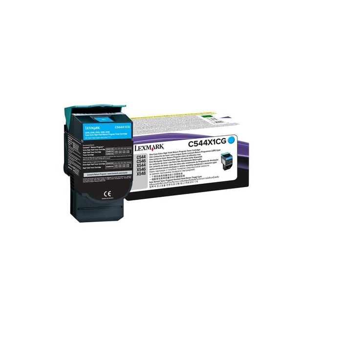 LEXMARK C544/X544 Toner Cian Extra Alto Rendimiento Retornable