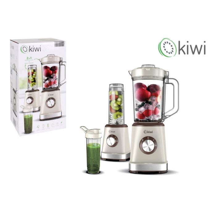 Kiwi Batidora-Licuadora 2 en 1, 500W, 1.2L