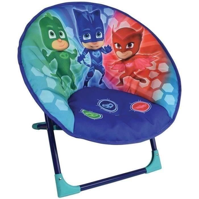 Fun House Asiento de Luna Plegable para Niños - LES PYJAMASQUES - Medidas 52x46x48 cm, Apto desde 3 años
