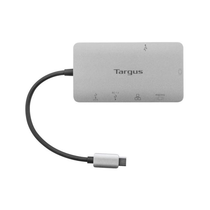 Targus DOCK419 Hub USB-C 3.2 Gen 1 (3.1 Gen 1) Gris, Base Docking Alámbrica 4K Ultra HD 100W 3