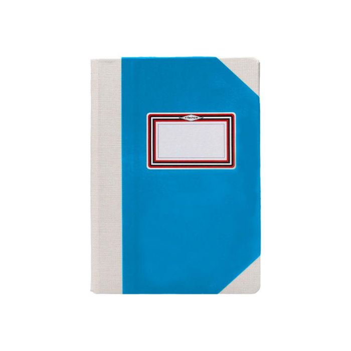 Libro Cartone Cosido Fernandes Flecha Din A6+ Rayado Horizontal 50 Hojas 100 gr Azul 1