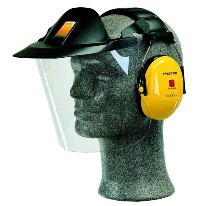 3M V40 Peltor Pantalla Facial y Orejera de Protección Auditiva SNR 27dB Abatible