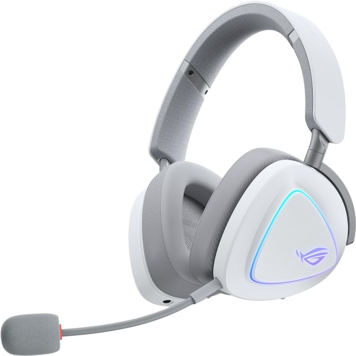 ASUS ROG Delta II Auriculares Gaming Inalámbricos/Alámbricos USB-C con Micrófono Extraíble y Luz RGB, Blanco 9
