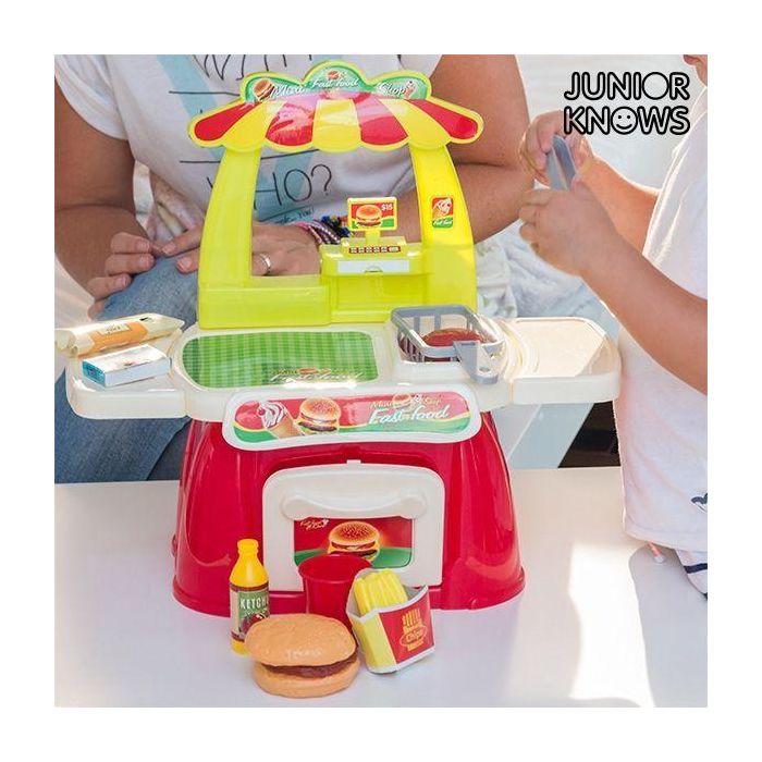 Juego de Comida Rápida con Accesorios Junior Knows Juego de Comida Rápida con Accesorios Junior Knows