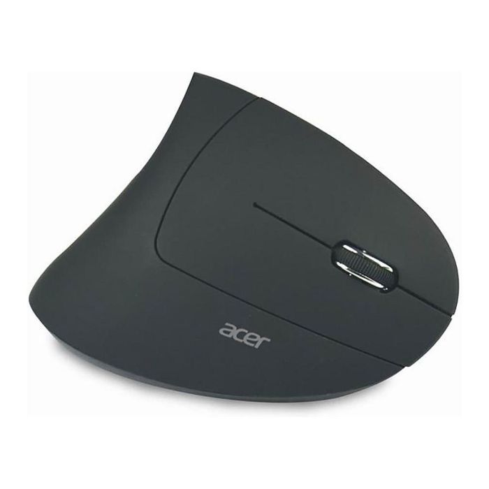 Acer Ratón Vertical Inalámbrico Óptico EXPBG.009 Negro, Diseño Ergonómico Mano Derecha, 1600 DPI, 6 Botones, RF 2.4 GHz 3