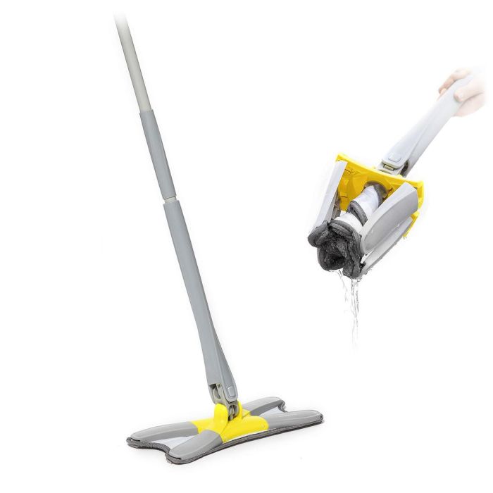 Mopa Fregona de Microfibra Autoescurrible Tipo X Twop InnovaGoods 7 Mopa Fregona de Microfibra Autoescurrible Tipo X Twop InnovaGoods 7