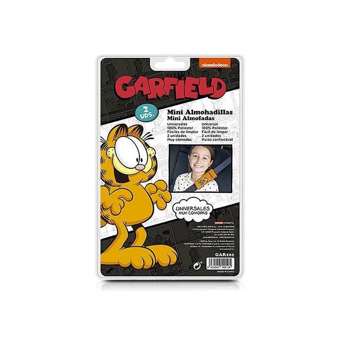 Almohadillas para Cinturón de Seguridad GAR101 Naranja Garfield 3 Almohadillas para Cinturón de Seguridad GAR101 Naranja Garfield 3