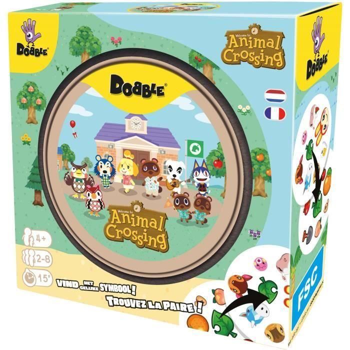Asmodee ASM3558380126836 Dobble Animal Crossing funda ecológica FR/NL - Juego de Cartas Rápido y Divertido 1 Asmodee ASM3558380126836 Dobble Animal Crossing funda ecológica FR/NL - Juego de Cartas Rápido y Divertido 1