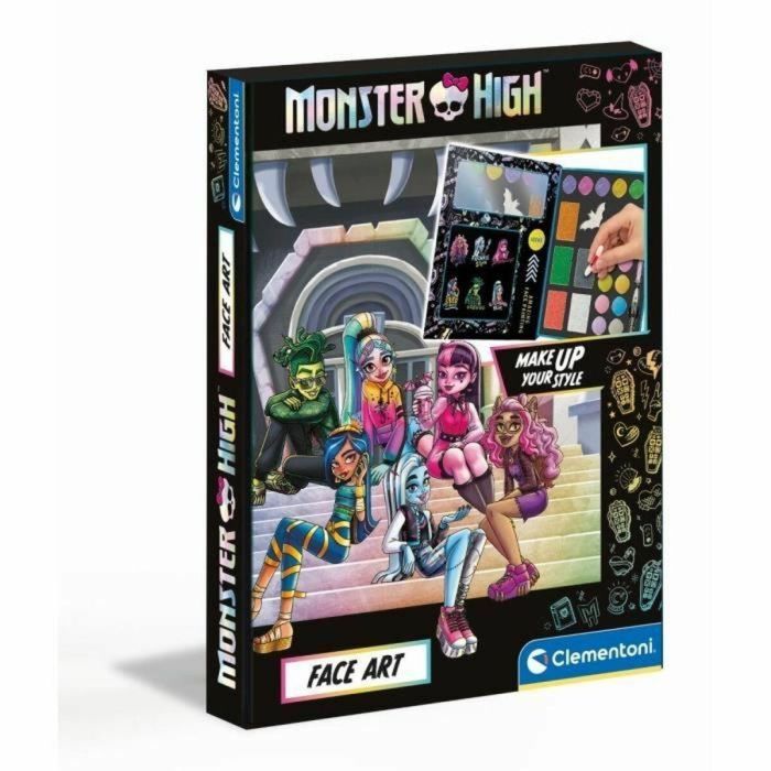 Monster High Makeup Set - Clementoni - Paleta que contiene polvos, sombras y lápices 3