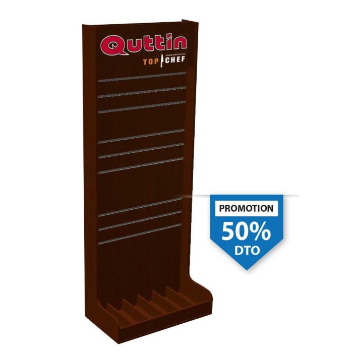 Quttin Expositor de Melamina Wenge - 9Guia