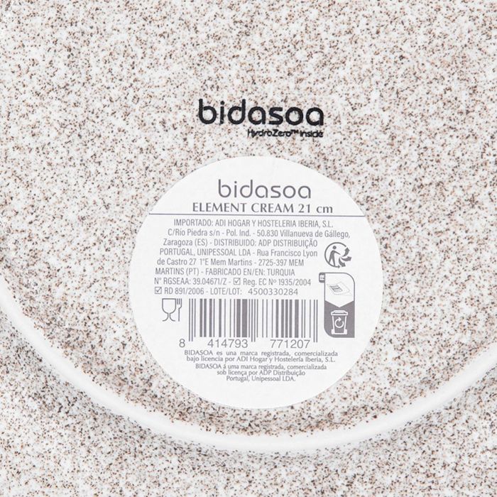 Plato Postre Porcelana Element Hydrozero Bidasoa 21 cm (6 Unidades) 6 Plato Postre Porcelana Element Hydrozero Bidasoa 21 cm (6 Unidades) 6