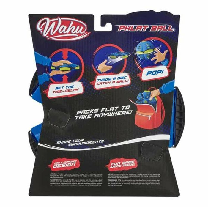 Pelota wahu phlat ball. lanza como disco y recoge como pelota. 24x6x27 cm - modelos surtidos 5