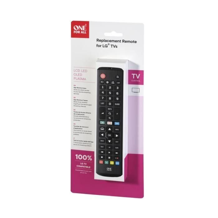 ONE FOR ALL URC4911 - Mando a distancia de repuesto para LG TV 2 ONE FOR ALL URC4911 - Mando a distancia de repuesto para LG TV 2