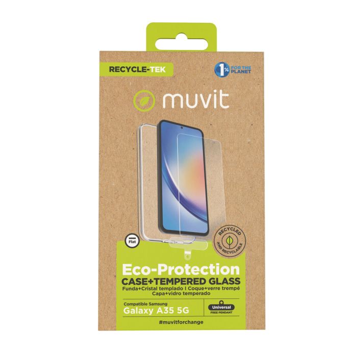 Funda y Protector para Móvil Muvit for Change Samsung Galaxy A35 5G Samsung Galaxy A34 5G 0 Funda y Protector para Móvil Muvit for Change Samsung Galaxy A35 5G Samsung Galaxy A34 5G 0