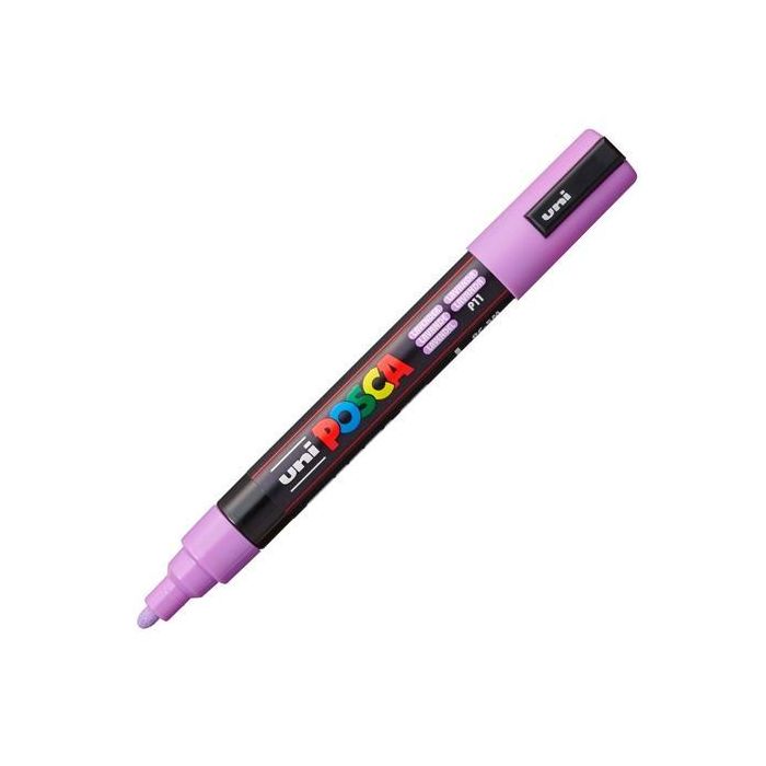 Posca Marcador Pc-5M No Permanente Punta Forma De Bala 1,8 - 2,5 mm Lavanda Posca Marcador Pc-5M No Permanente Punta Forma De Bala 1,8 - 2,5 mm Lavanda