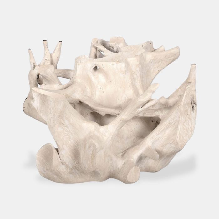 Mesa Centro Balines DKD Home Decor Blanco 90 x 47 x 90 cm 2