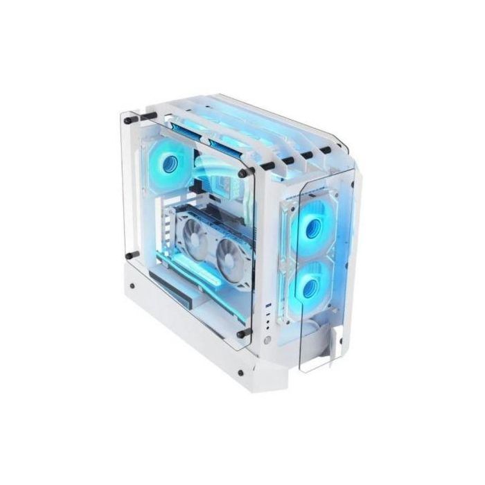 Caja Semitorre ATX Mars Gaming MCEDGEW Blanco 1 Caja Semitorre ATX Mars Gaming MCEDGEW Blanco 1