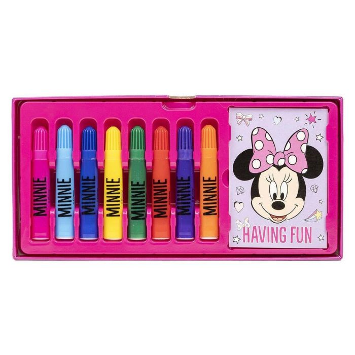 Set de Papelería Minnie Mouse Rosa Maletín 13 Set de Papelería Minnie Mouse Rosa Maletín 13