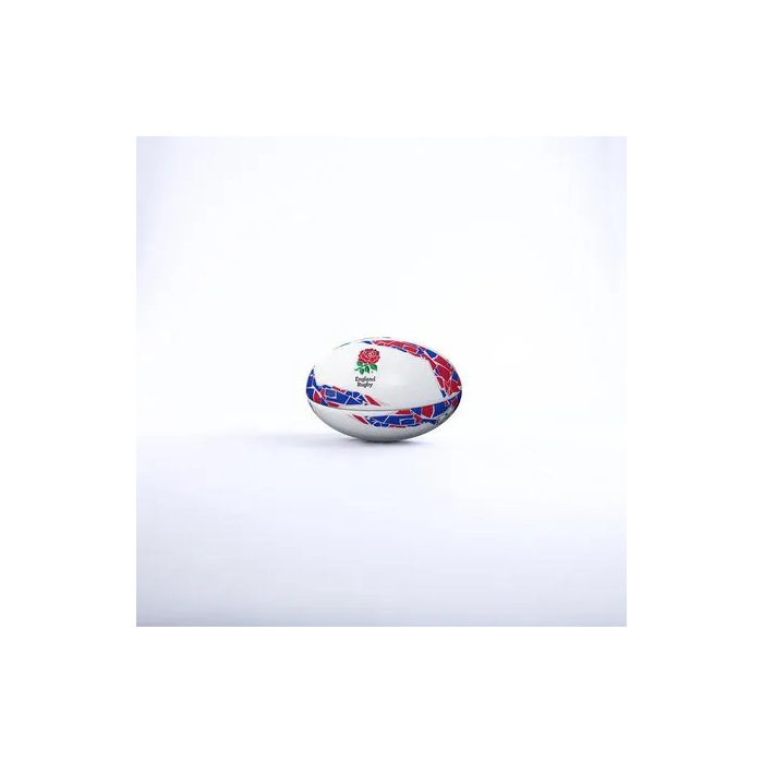 Gilbert GIL5024686378876 Balón de Rugby Inglaterra Talla 5 con Soporte