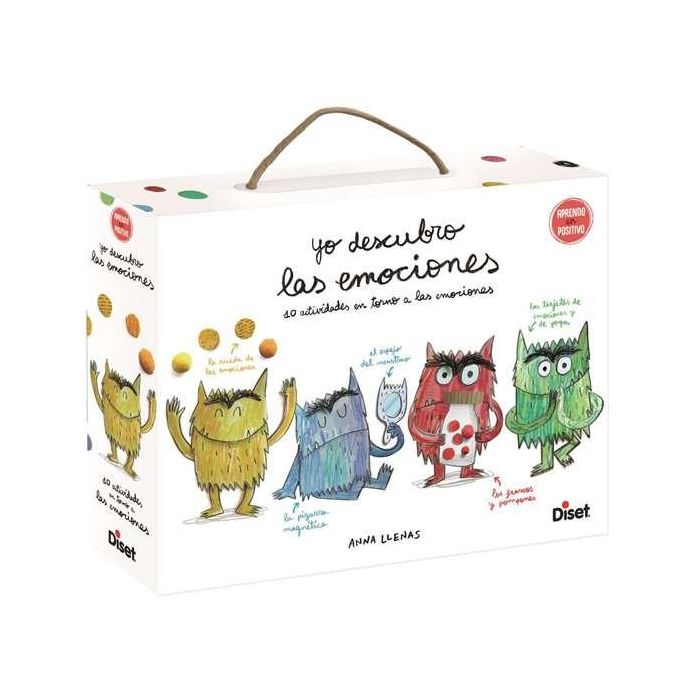 Diset Juego Educativo: El Monstruo de Colores, Yo Descubro las Emociones 10 Actividades (3-7 Años)